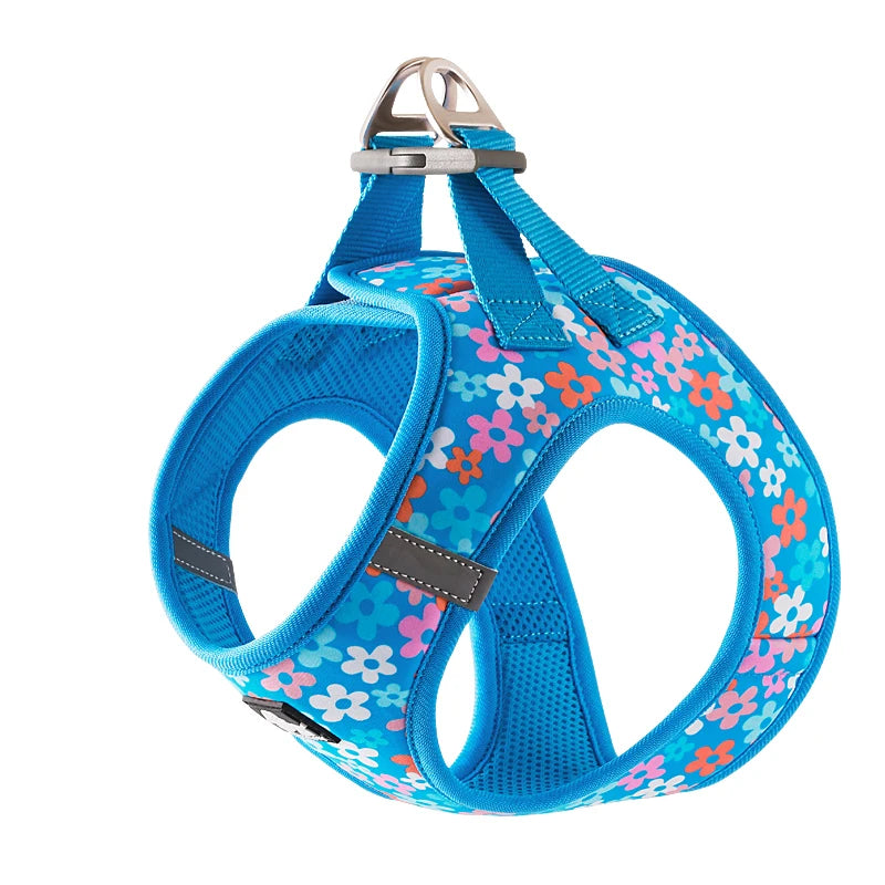 Truelove Pet Harness Soft Air Mesh Adjustable Reflective Pet Vest Small and Medium Breeds No Pull Adjustable Dog Harness