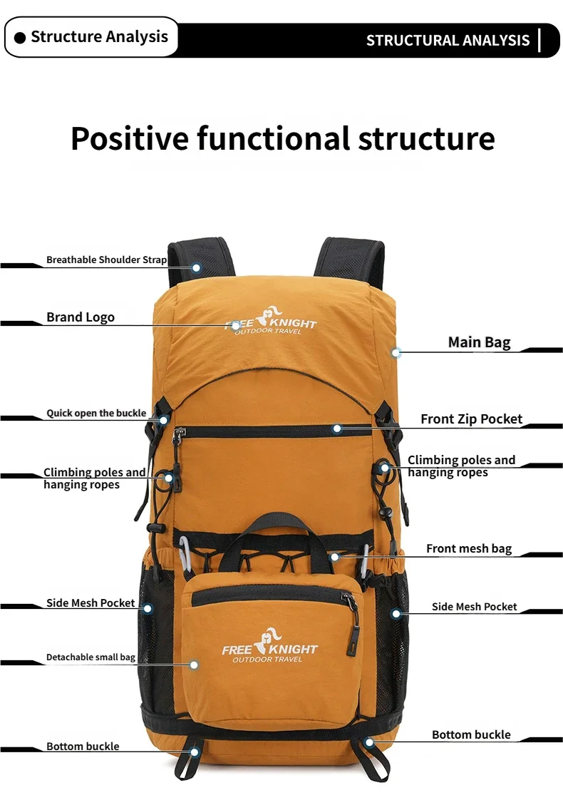 30L Tactical Waterproof Backpack for Men Women Trekking Fishing Hunting Bag Backpack Outdoor Rucksacks Sports Camping Hiking