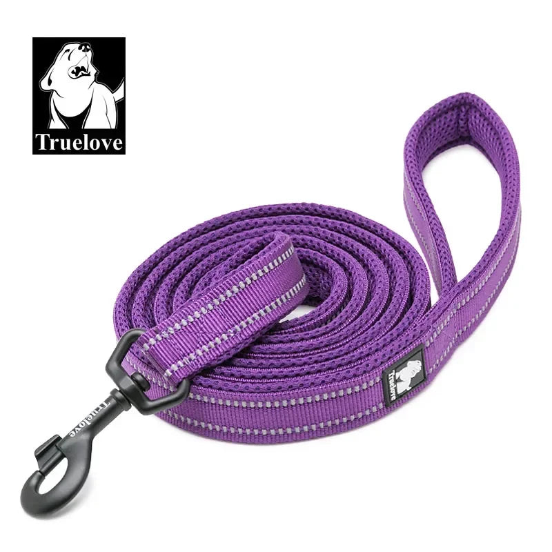 Truelove Soft Pet Leash Reflective Nylon Mesh Padded Puppy Large Dog or Cat Walking Training 11 Color 200cm
