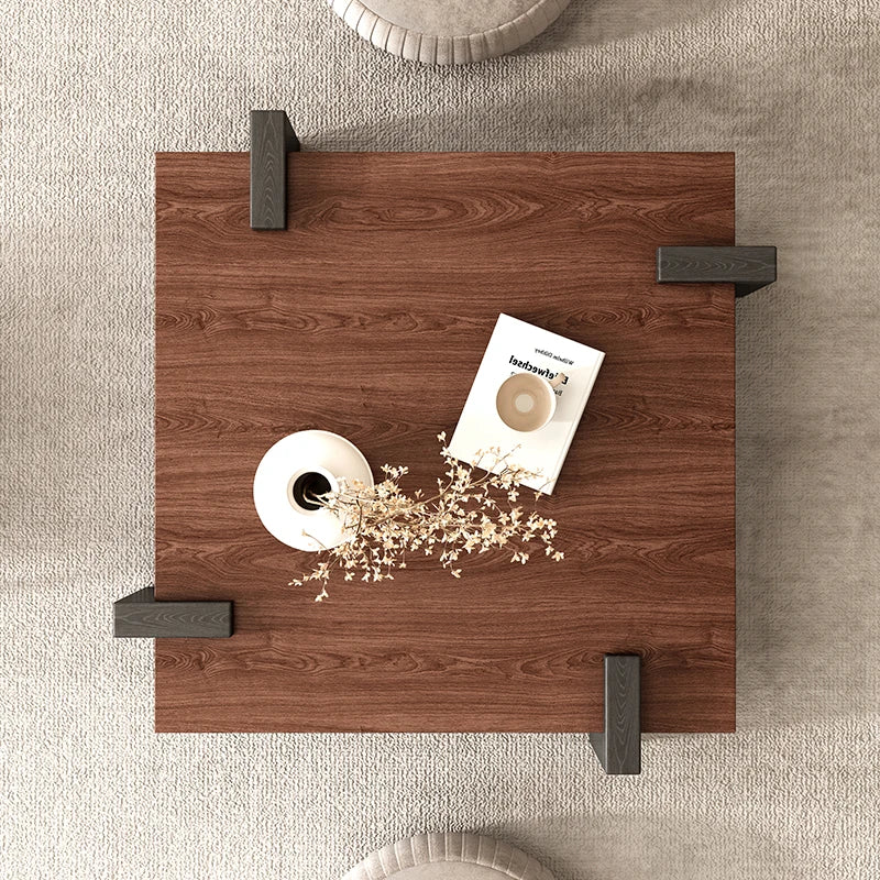Wooden Rectangular Coffee Table Dinning Occasional Nordic Coffee Table Luxury Abstract Center Modern Furniture