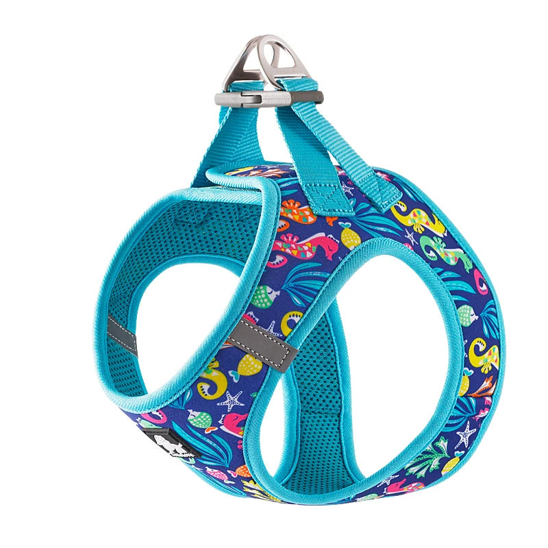 Truelove Pet Harness Soft Air Mesh Adjustable Reflective Pet Vest Small and Medium Breeds No Pull Adjustable Dog Harness