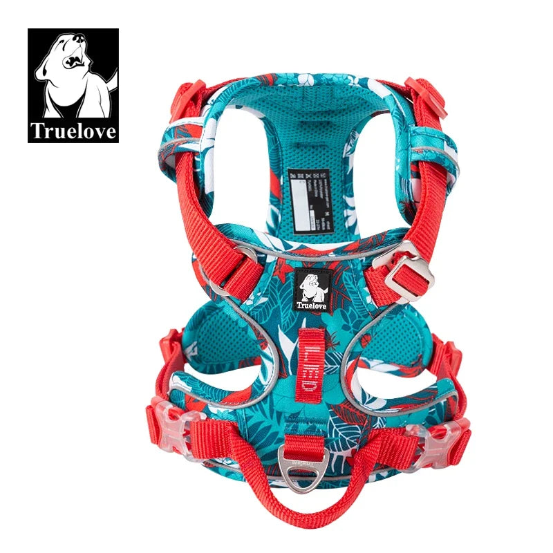 Truelove Pet Explosion-proof Dog Harness Camouflage Reflective Nylon Special Edition and Upgrade Version Easy to Adjust