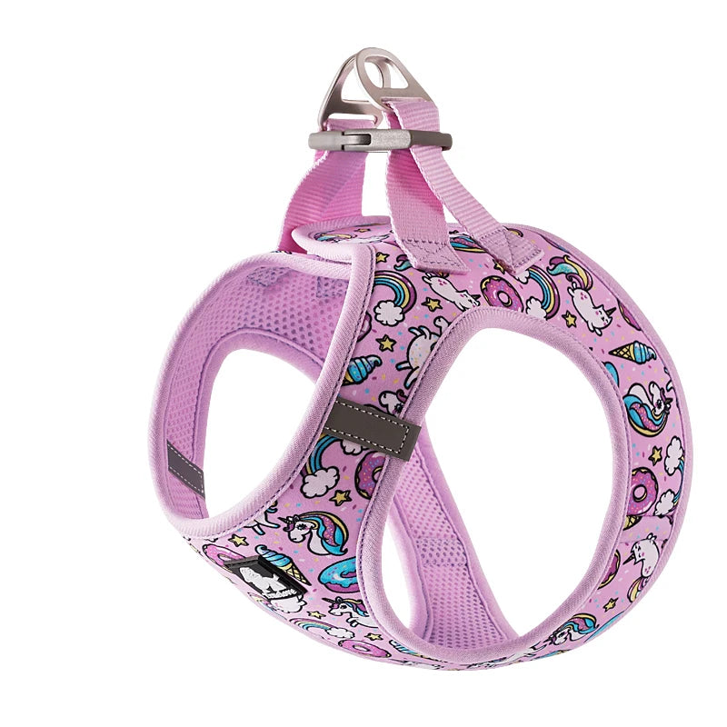 Truelove Pet Harness Soft Air Mesh Adjustable Reflective Pet Vest Small and Medium Breeds No Pull Adjustable Dog Harness