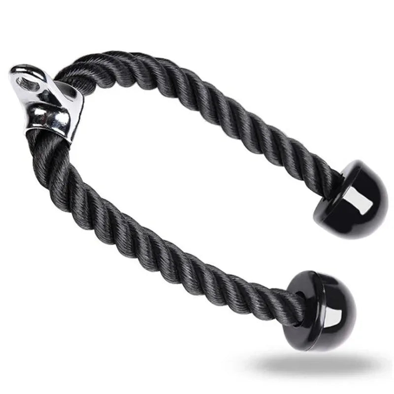Triceps Rope Pushdown Face Pull Handles Cable Attachment Gym Fitness Cord Lat Pulldown Biceps Back Shoulder Training Rope