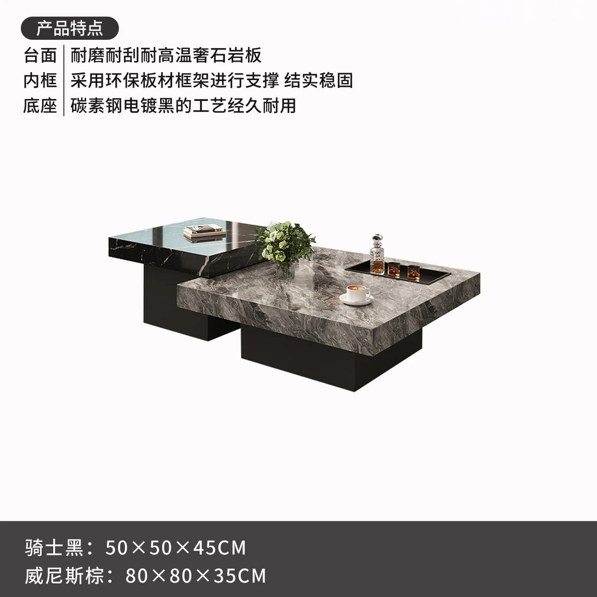 French Luxury Center Coffee Table 31 In 47 In Modern Luxury Gaming Hospitality Service Coffee Table For Living Room Furniture