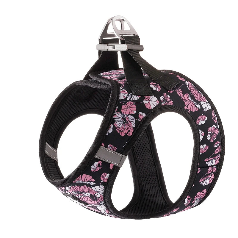 Truelove Pet Harness Soft Air Mesh Adjustable Reflective Pet Vest Small and Medium Breeds No Pull Adjustable Dog Harness