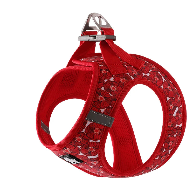 Truelove Pet Harness Soft Air Mesh Adjustable Reflective Pet Vest Small and Medium Breeds No Pull Adjustable Dog Harness