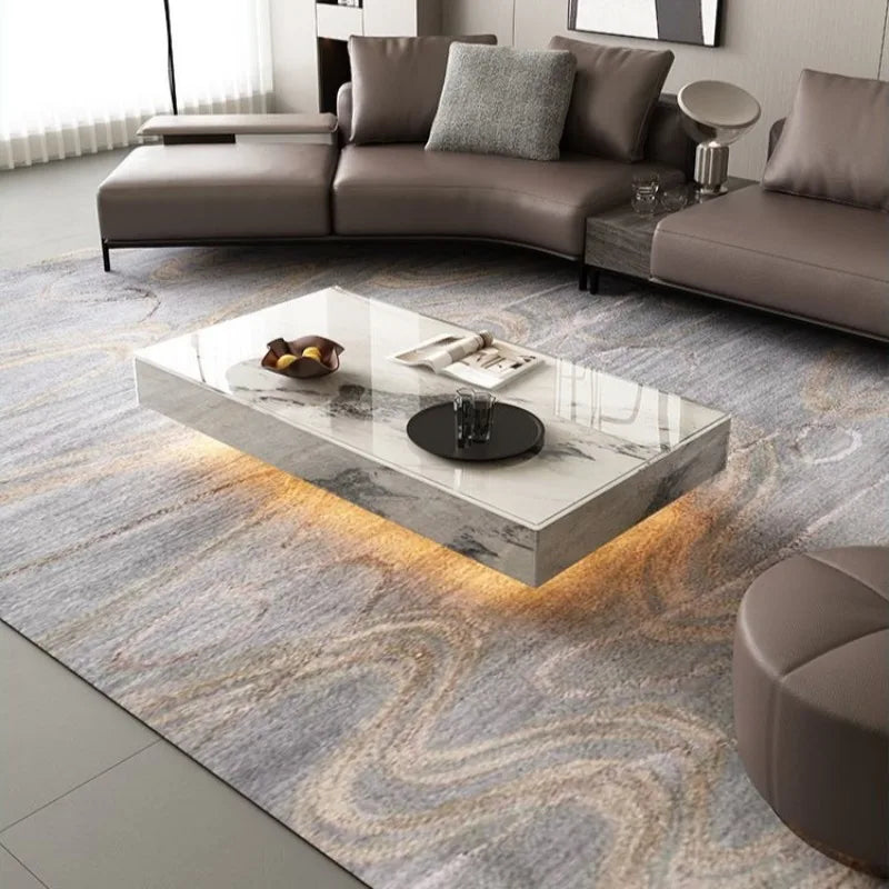 French Luxury Center Coffee Table 31 In 47 In Modern Luxury Gaming Hospitality Service Coffee Table For Living Room Furniture