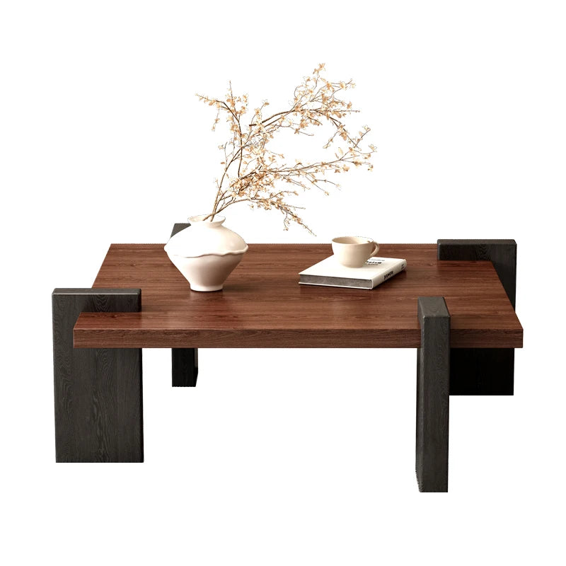 Wooden Rectangular Coffee Table Dinning Occasional Nordic Coffee Table Luxury Abstract Center Modern Furniture